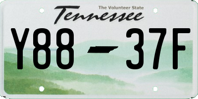 TN license plate Y8837F