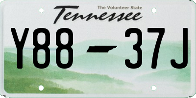 TN license plate Y8837J