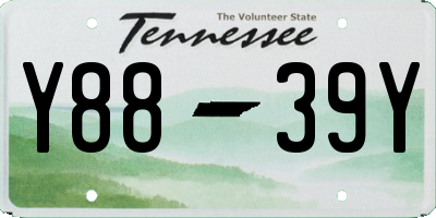 TN license plate Y8839Y