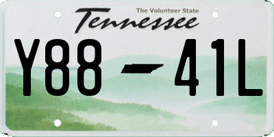 TN license plate Y8841L