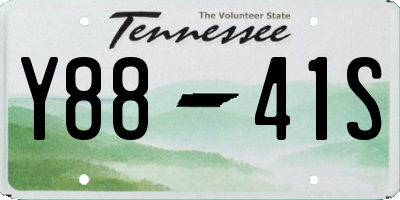 TN license plate Y8841S