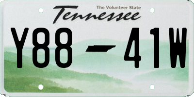 TN license plate Y8841W