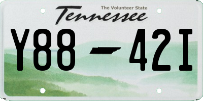 TN license plate Y8842I