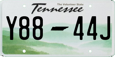 TN license plate Y8844J