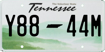 TN license plate Y8844M