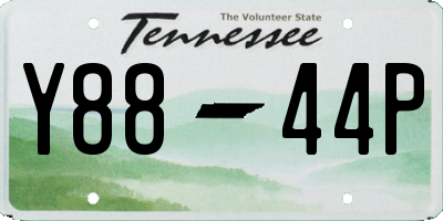 TN license plate Y8844P