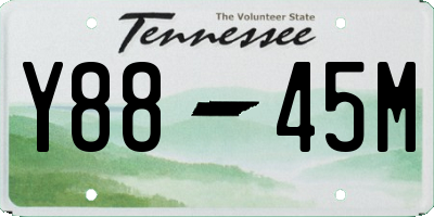TN license plate Y8845M