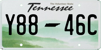 TN license plate Y8846C