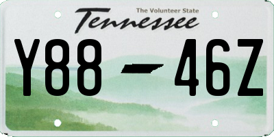 TN license plate Y8846Z