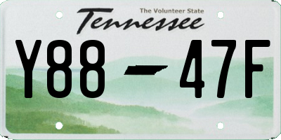 TN license plate Y8847F