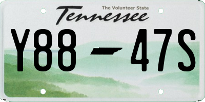 TN license plate Y8847S
