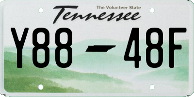 TN license plate Y8848F