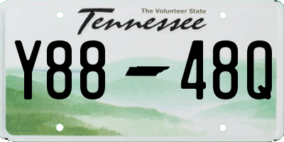 TN license plate Y8848Q