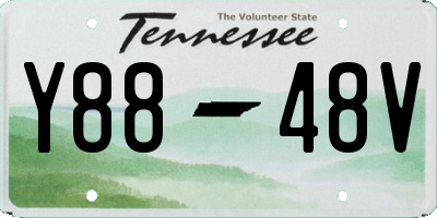 TN license plate Y8848V