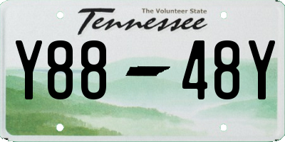 TN license plate Y8848Y