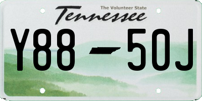 TN license plate Y8850J