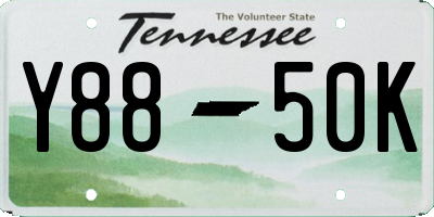 TN license plate Y8850K