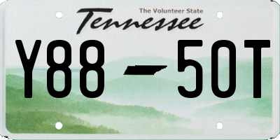 TN license plate Y8850T