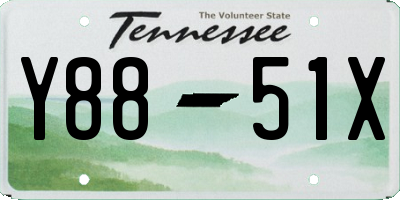 TN license plate Y8851X