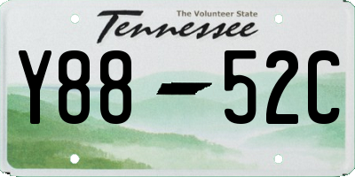 TN license plate Y8852C