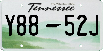 TN license plate Y8852J