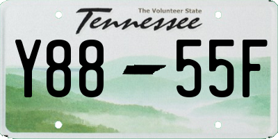 TN license plate Y8855F
