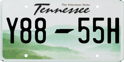 TN license plate Y8855H