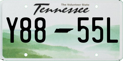 TN license plate Y8855L