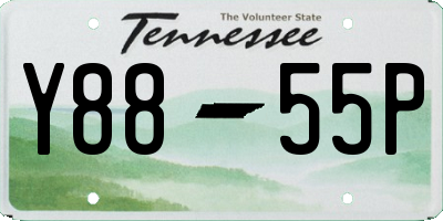 TN license plate Y8855P