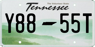 TN license plate Y8855T