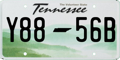 TN license plate Y8856B