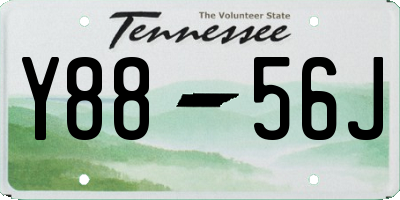 TN license plate Y8856J