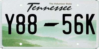 TN license plate Y8856K