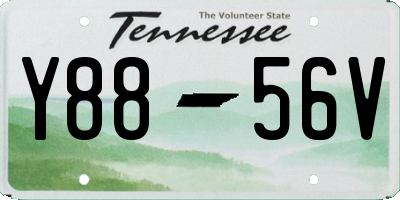 TN license plate Y8856V