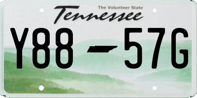 TN license plate Y8857G