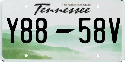 TN license plate Y8858V