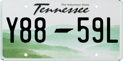 TN license plate Y8859L