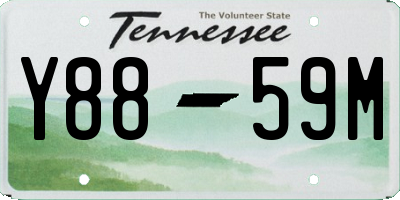 TN license plate Y8859M
