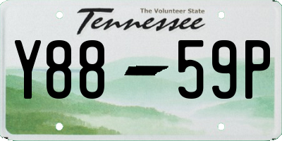 TN license plate Y8859P