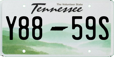 TN license plate Y8859S