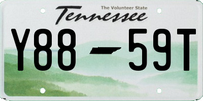 TN license plate Y8859T