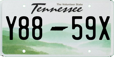 TN license plate Y8859X