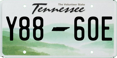 TN license plate Y8860E