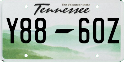 TN license plate Y8860Z