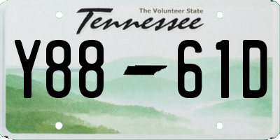 TN license plate Y8861D