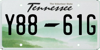 TN license plate Y8861G