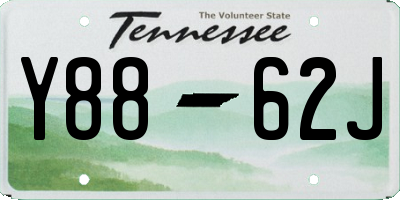 TN license plate Y8862J