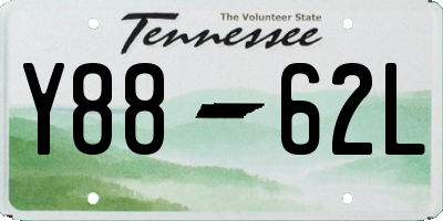 TN license plate Y8862L