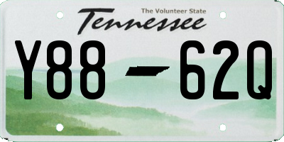 TN license plate Y8862Q