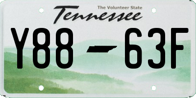 TN license plate Y8863F